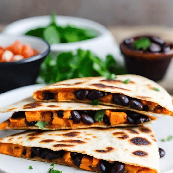 Sweet Potato Black Bean Quesadilla